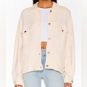 Monrow Supersoft Jacket in Butter Cream Yellow Sz Medium NWT